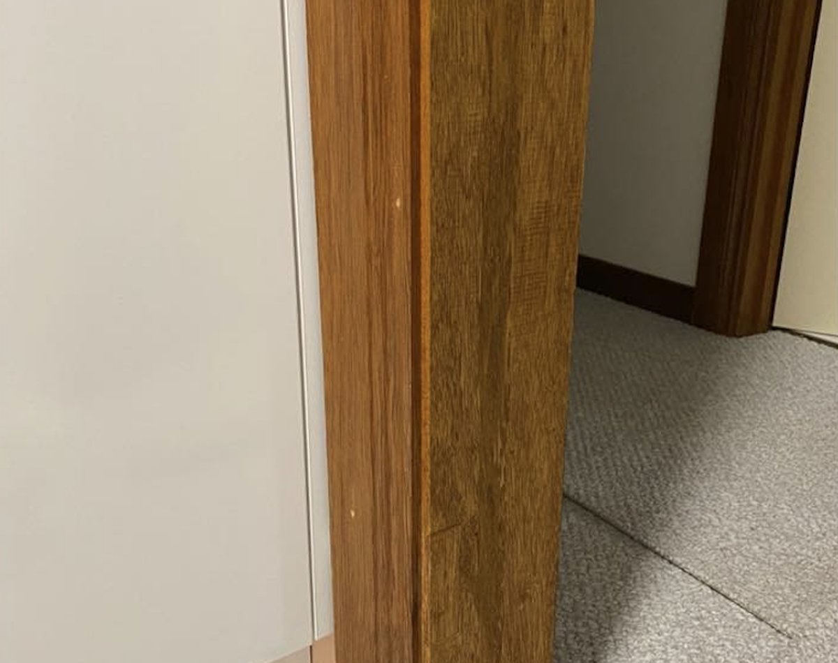 Timber post repair finished and refinished, Adelaide Hills