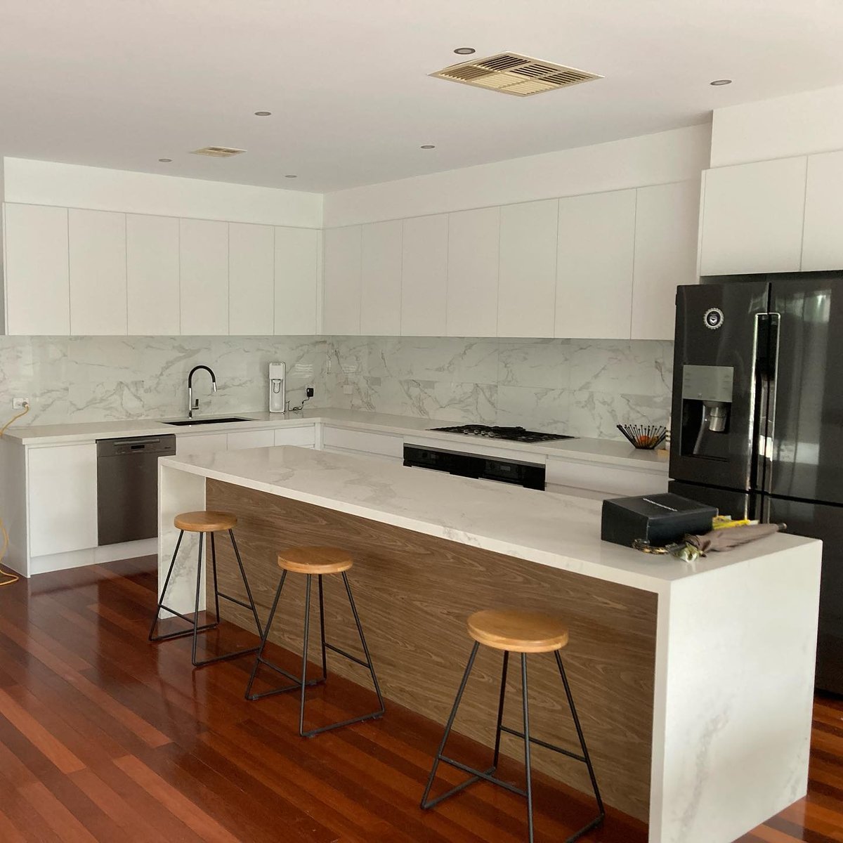 Kitchen cabinetry and splashback finish, Adelaide Hills