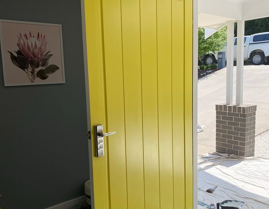 Fernando Finishes preparing a hallway interior for painting, Mount Barker