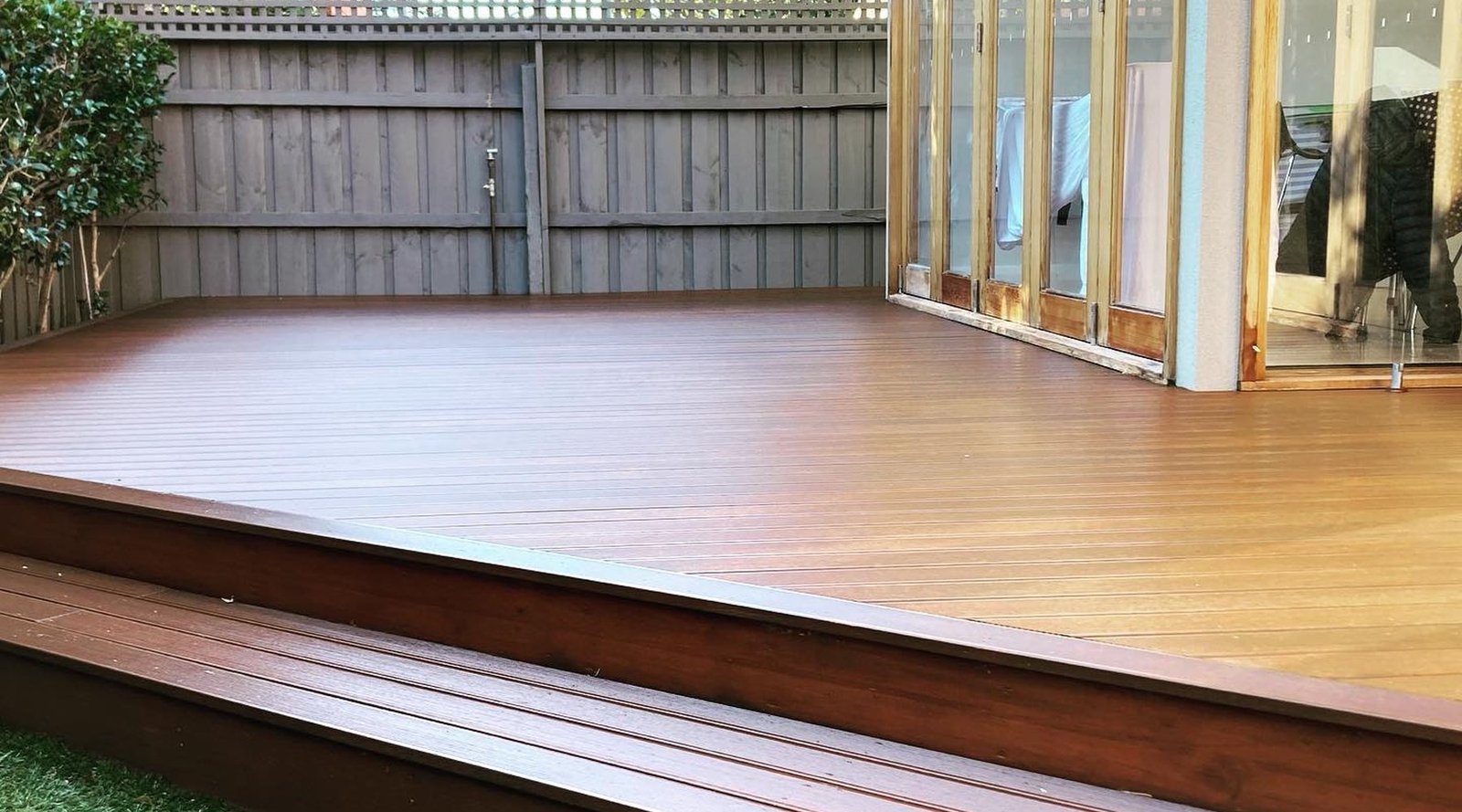 Timber deck refinished and sealed, Adelaide Hills home